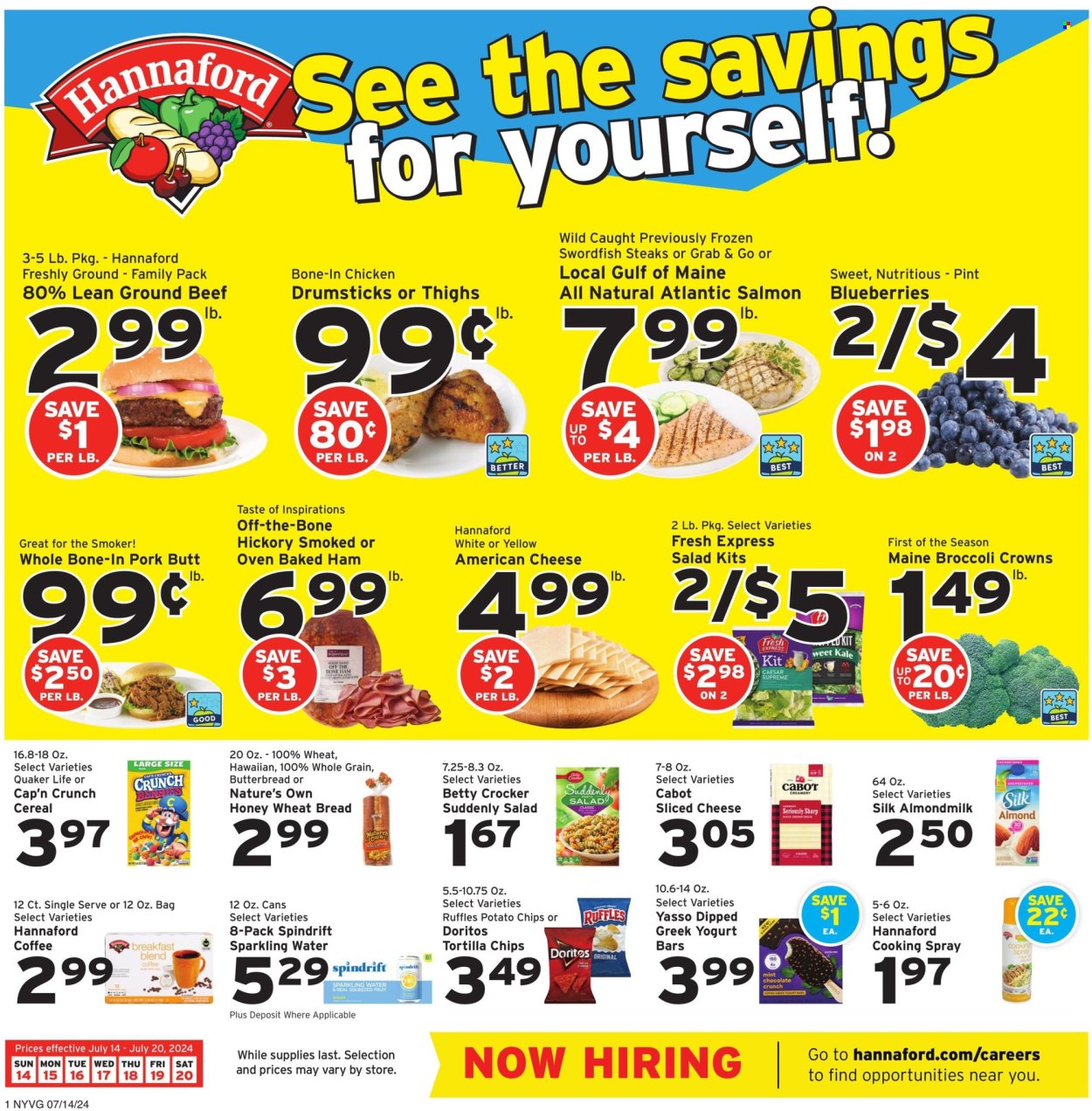 Hannaford ad - 07/14/2024 - 07/20/2024. Page 1