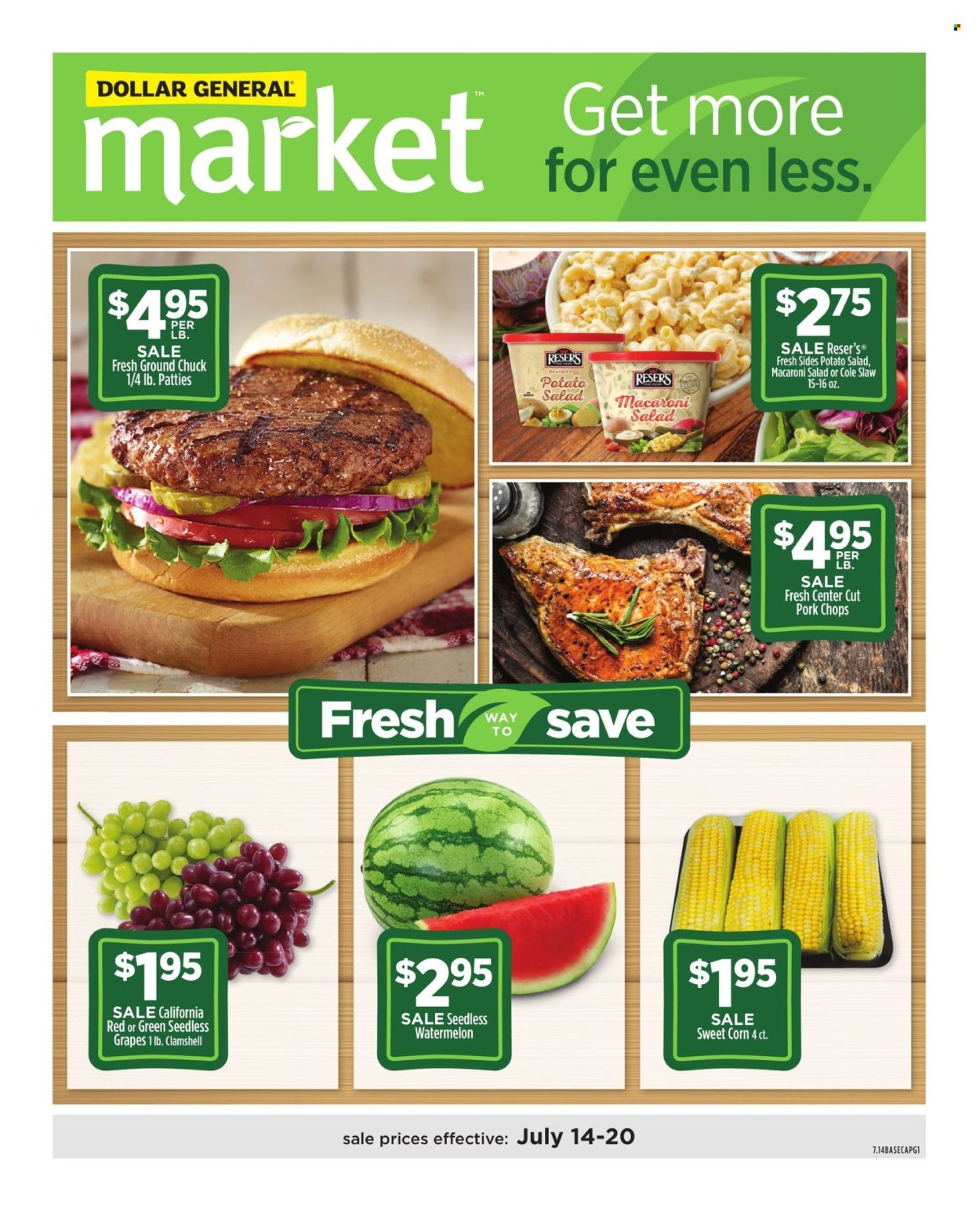 Dollar General ad - 07/14/2024 - 07/20/2024. Page 1