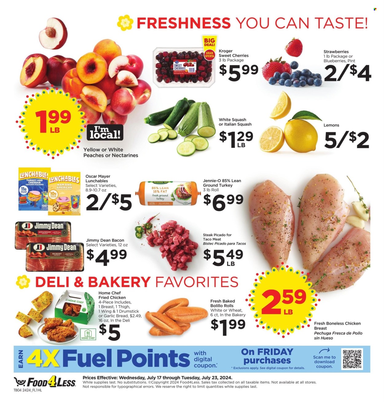 Food 4 Less ad - 07/17/2024 - 07/23/2024. Page 4