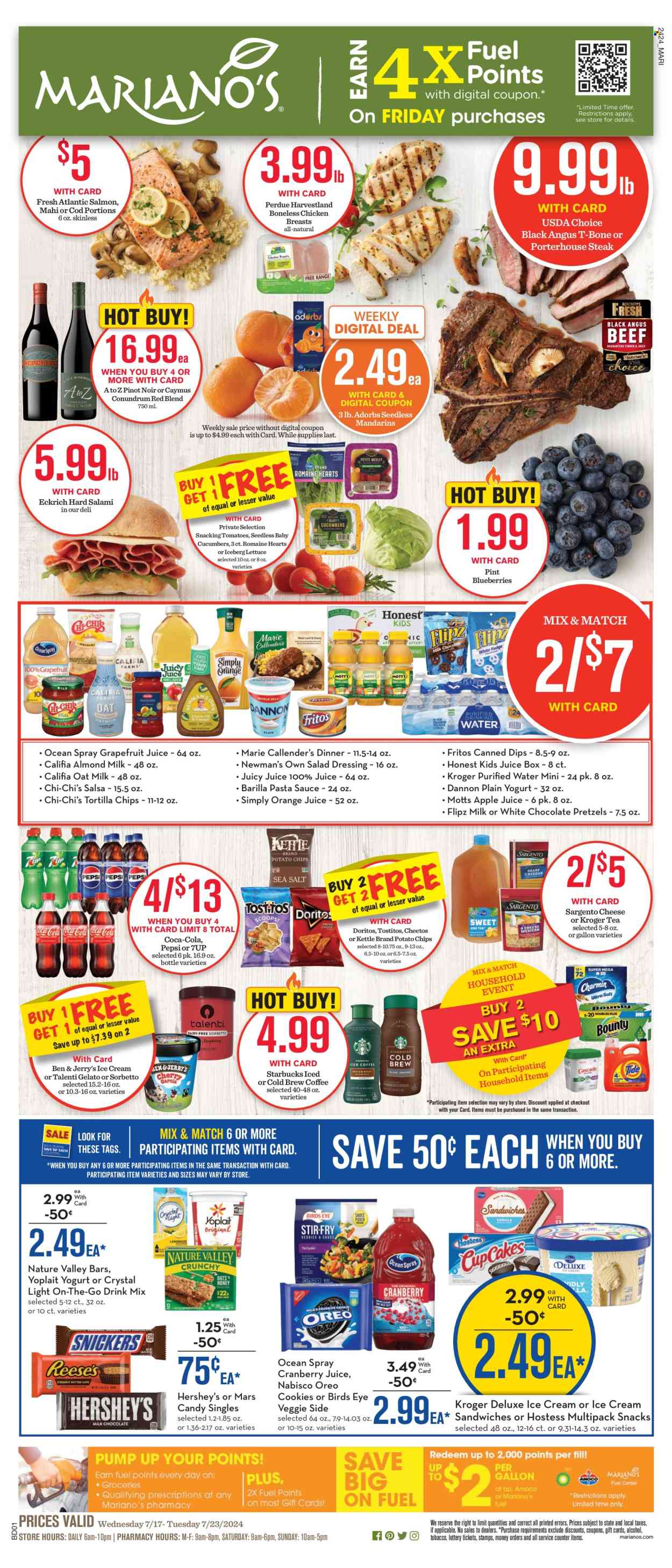 Mariano’s ad - 07/17/2024 - 07/23/2024. Page 1