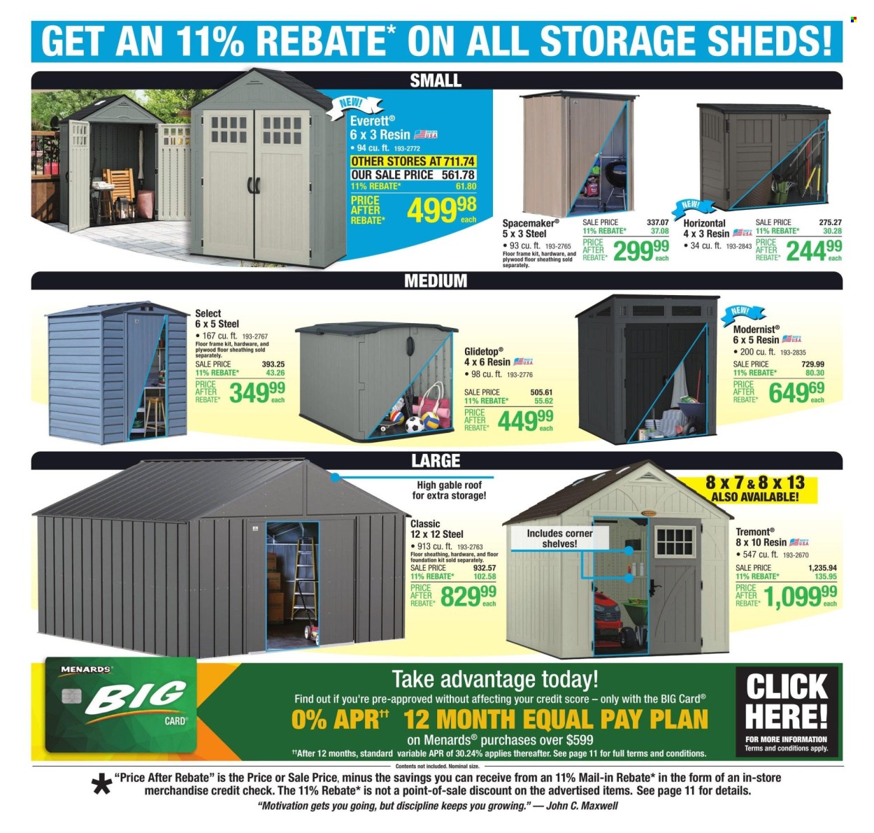 Menards ad - 07/18/2024 - 07/28/2024. Page 13