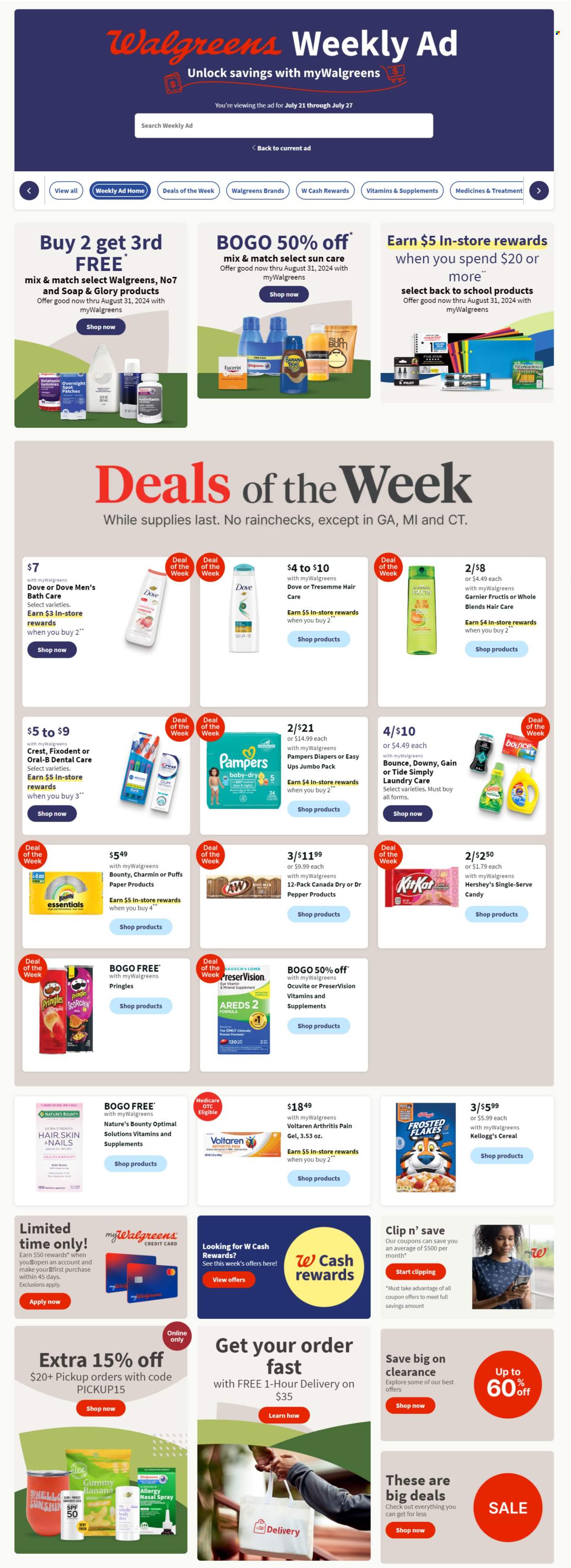 Walgreens ad - 07/21/2024 - 07/27/2024. Page 1