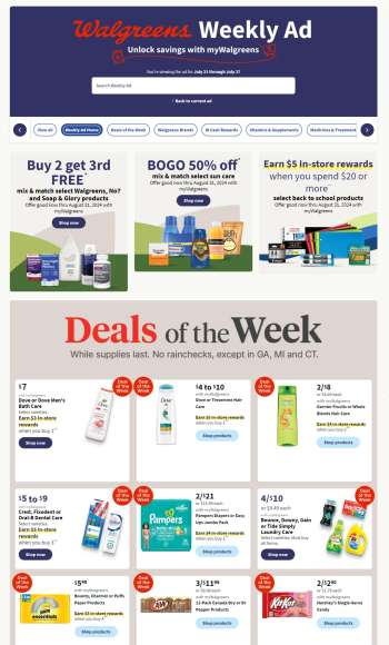 Walgreens Flyer - 07/21/2024 - 07/27/2024.