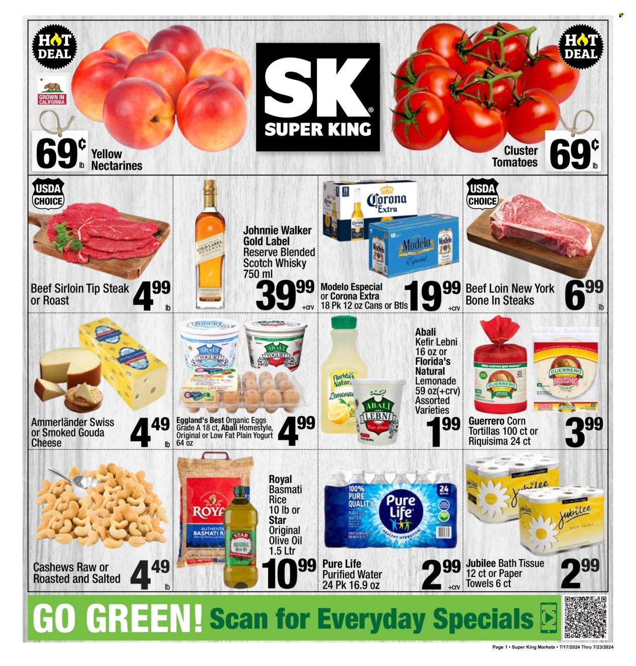 Super King Markets ad - 07/17/2024 - 07/23/2024. Page 1