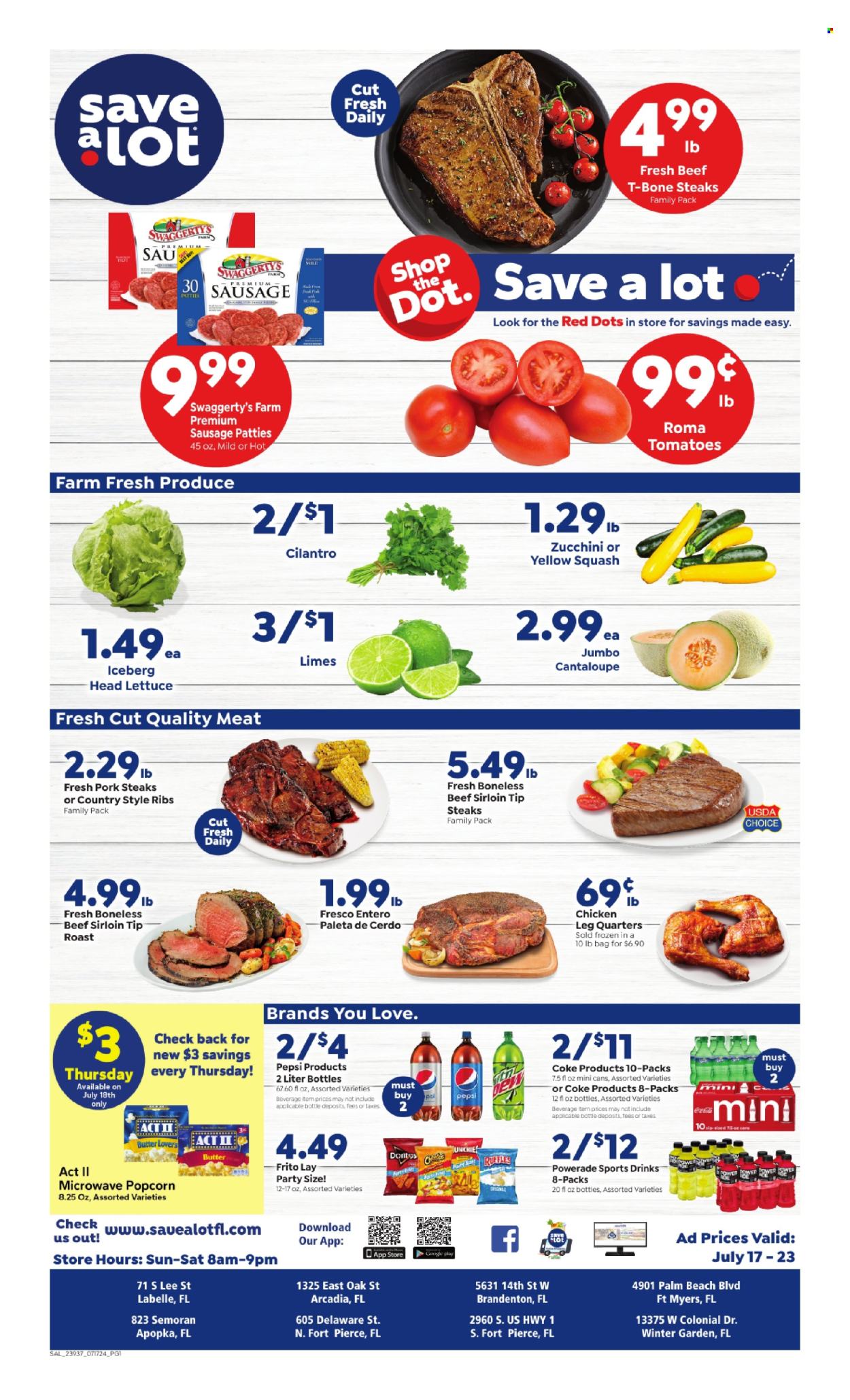 Save a Lot ad - 07/17/2024 - 07/23/2024. Page 1