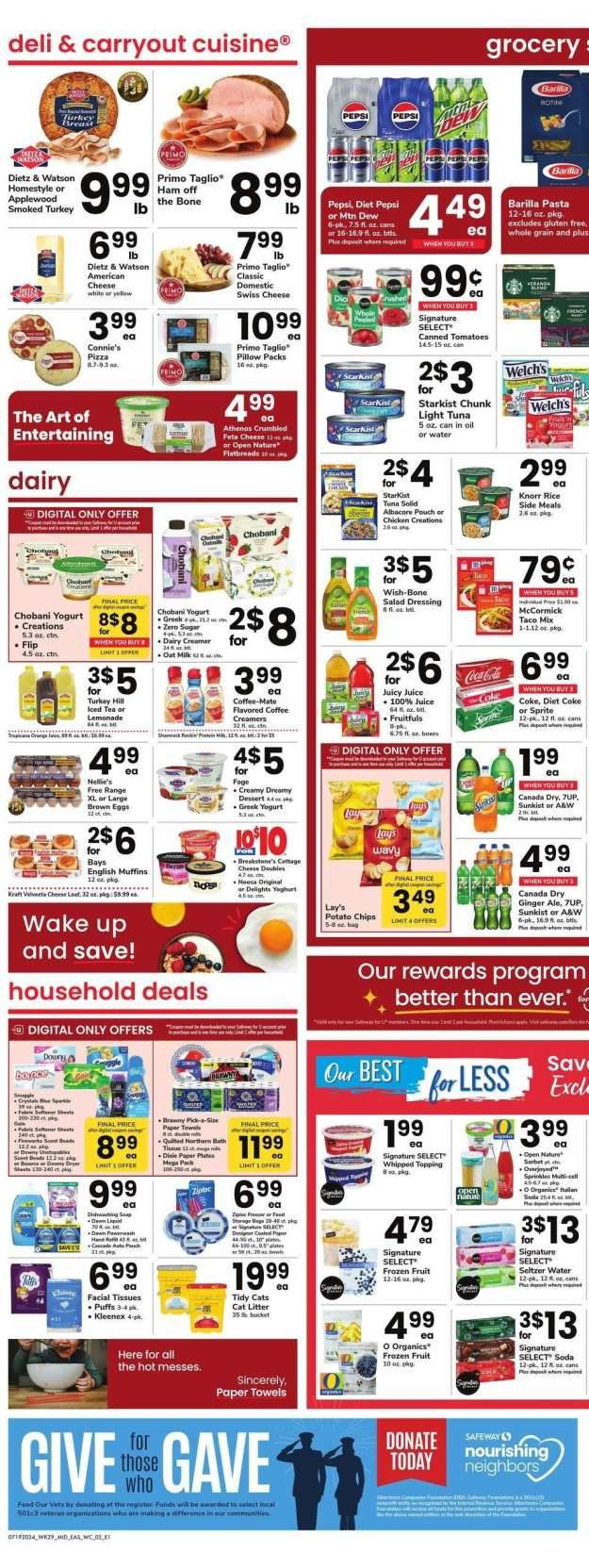 Safeway ad - 07/19/2024 - 07/25/2024. Page 2