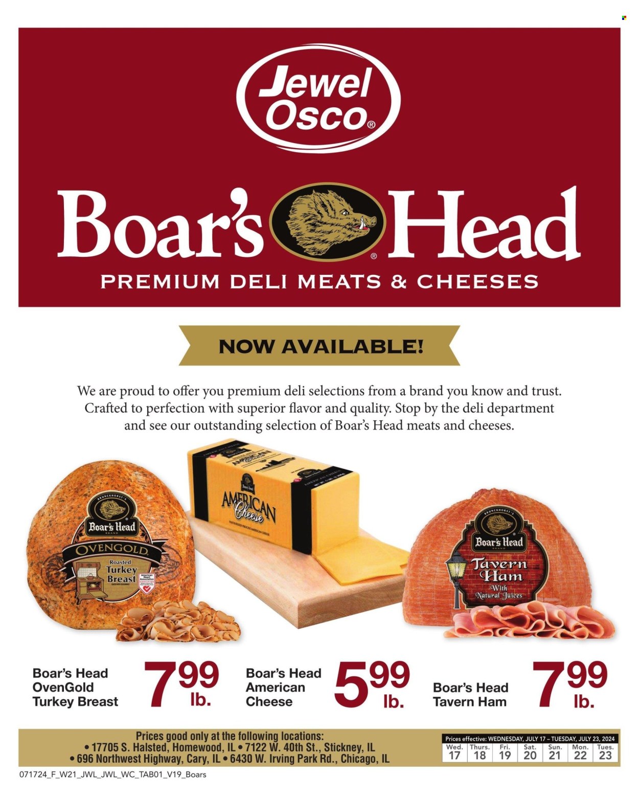 Jewel Osco ad - 07/17/2024 - 07/23/2024. Page 1