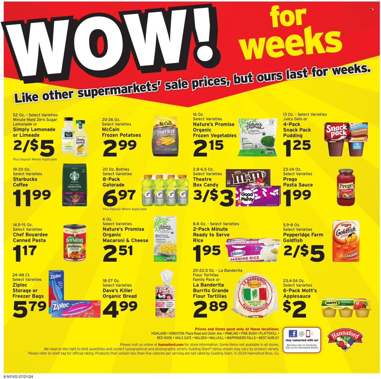 Hannaford ad - 07/21/2024 - 07/27/2024. Page 8