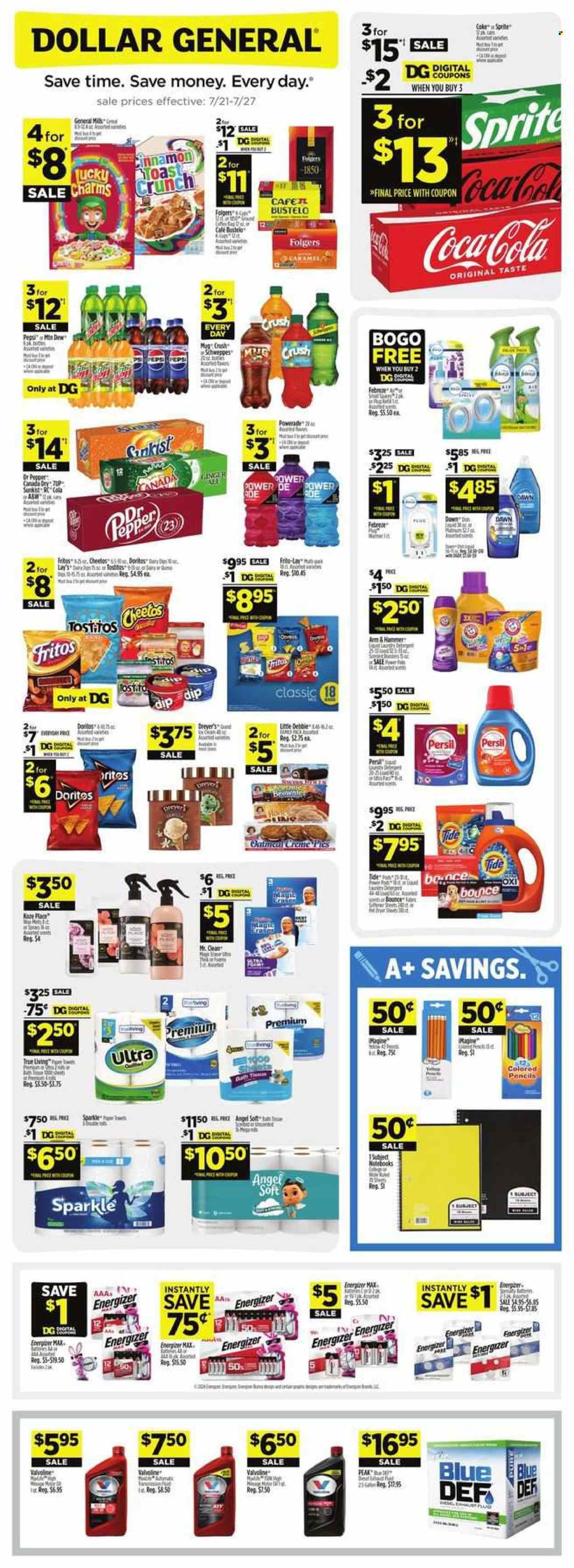 Dollar General ad - 07/21/2024 - 07/27/2024. Page 1