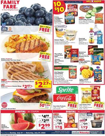 Family Fare Flyer - 07/21/2024 - 07/27/2024.
