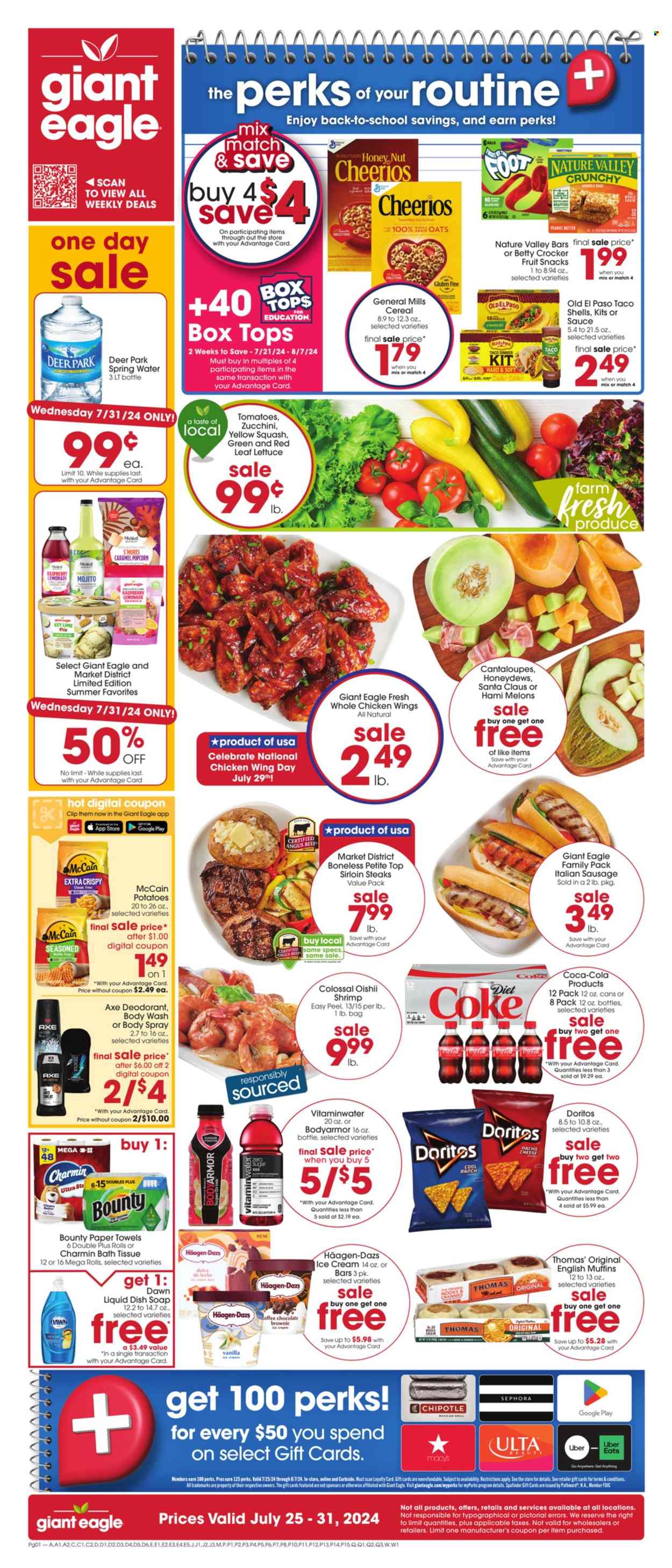Giant Eagle ad - 07/25/2024 - 07/31/2024. Page 3