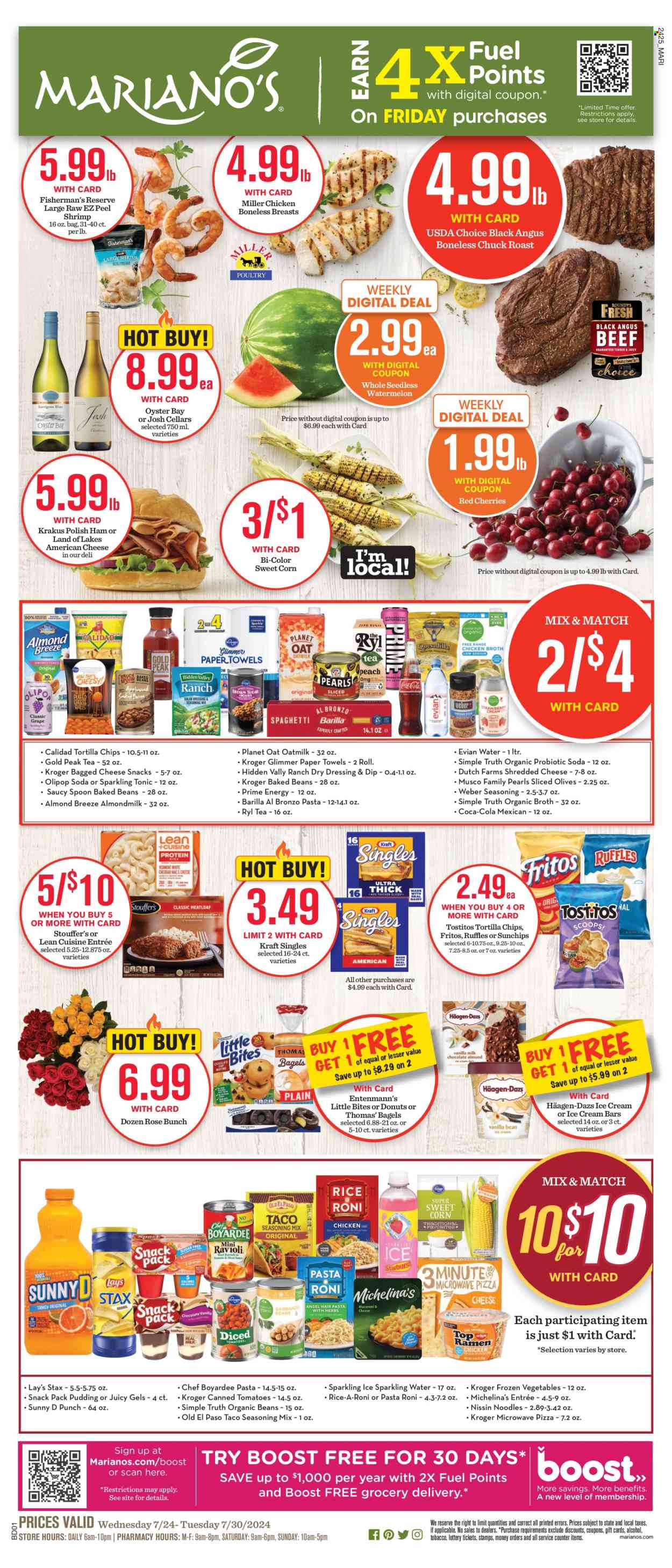 Mariano’s ad - 07/24/2024 - 07/30/2024. Page 1