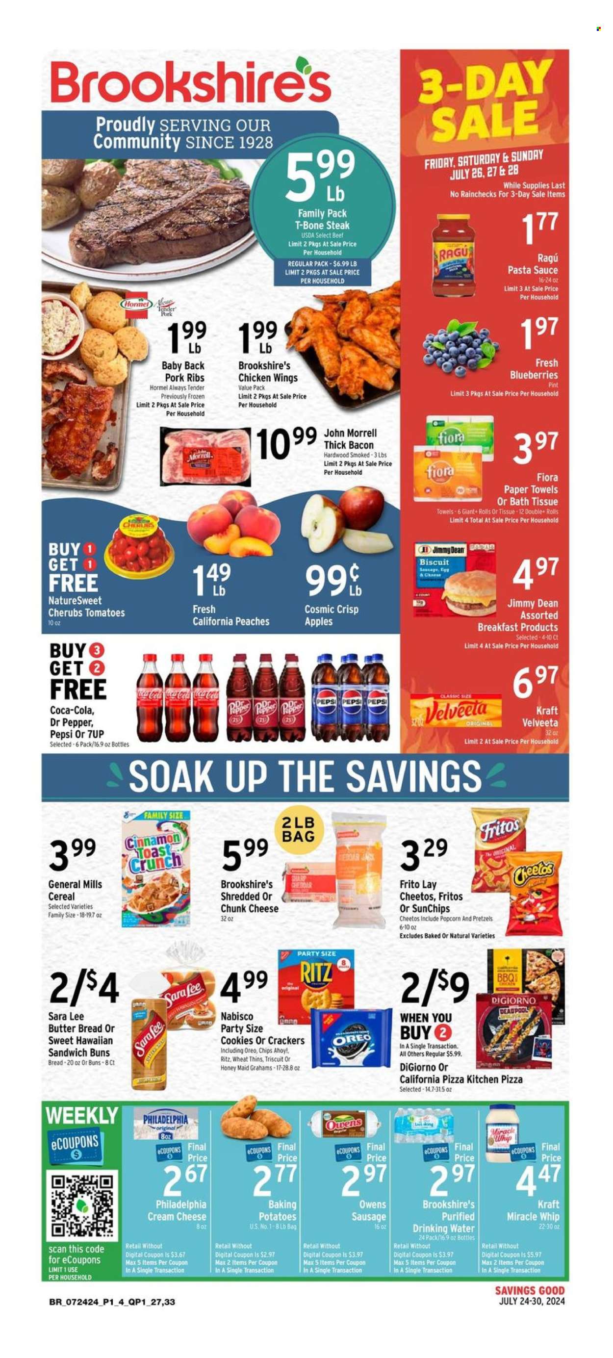 Brookshires ad - 07/24/2024 - 07/30/2024. Page 1