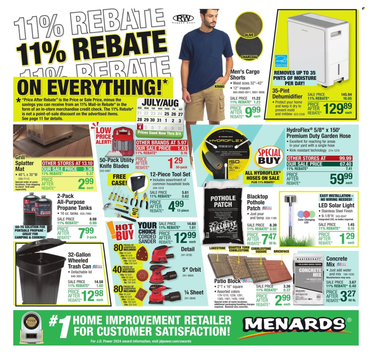 Menards ad - 07/24/2024 - 08/04/2024. Page 1
