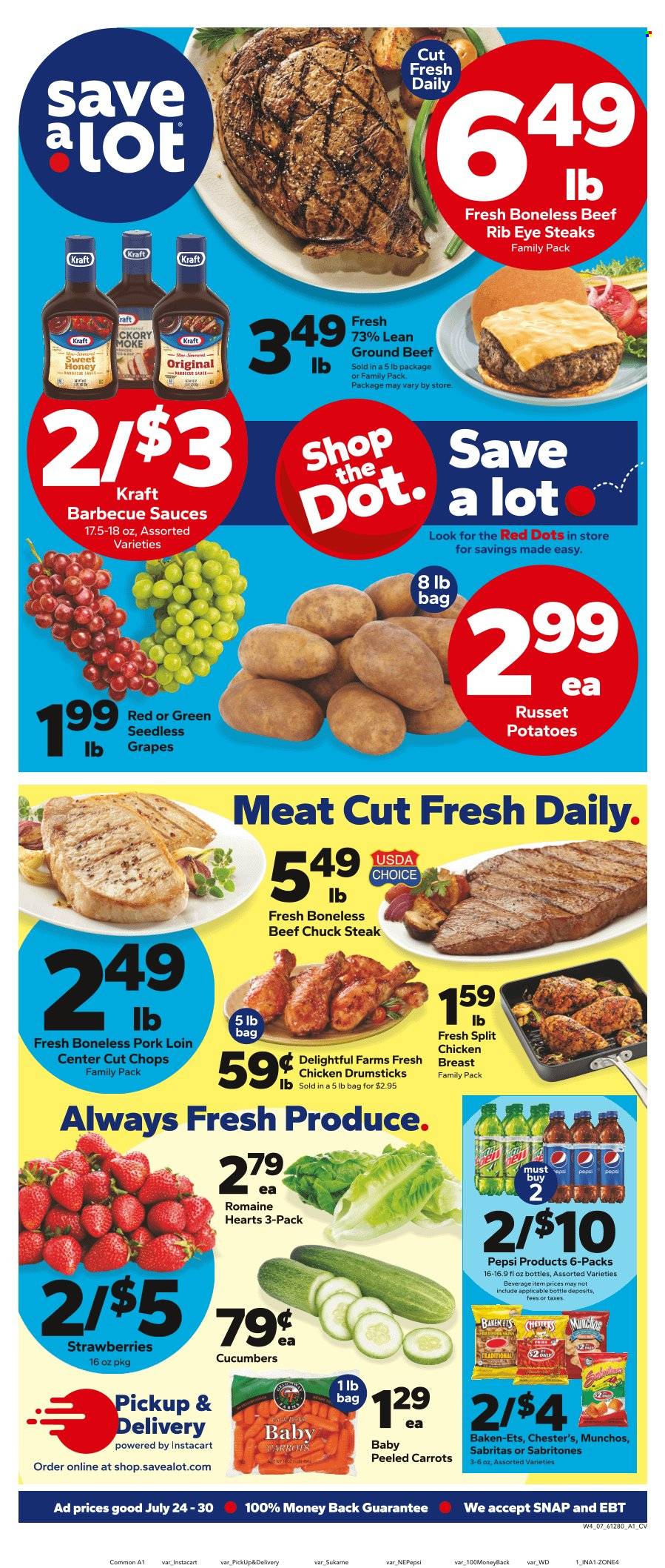 Save a Lot ad - 07/24/2024 - 07/30/2024. Page 1