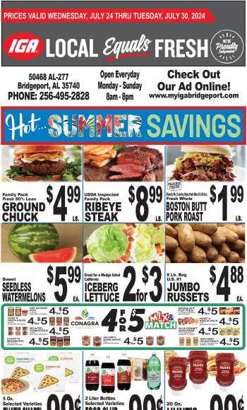 IGA Flyer - 07/24/2024 - 07/30/2024.