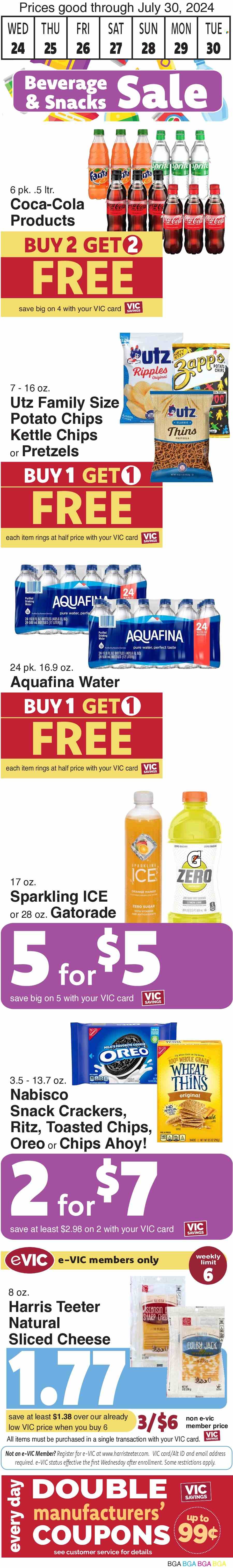 Harris Teeter ad - 07/24/2024 - 07/30/2024. Page 2