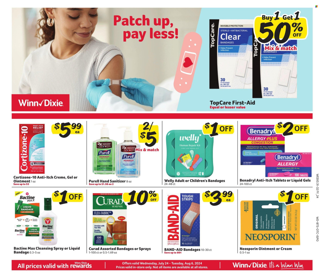 Winn Dixie ad - 07/24/2024 - 08/06/2024. Page 1