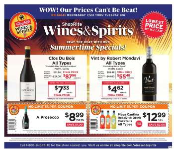 ShopRite Flyer - 07/24/2024 - 08/06/2024.