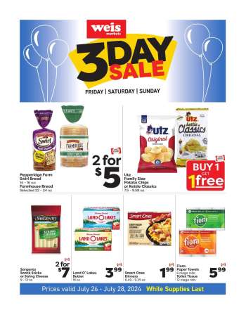 Weis Flyer - 07/26/2024 - 07/28/2024.