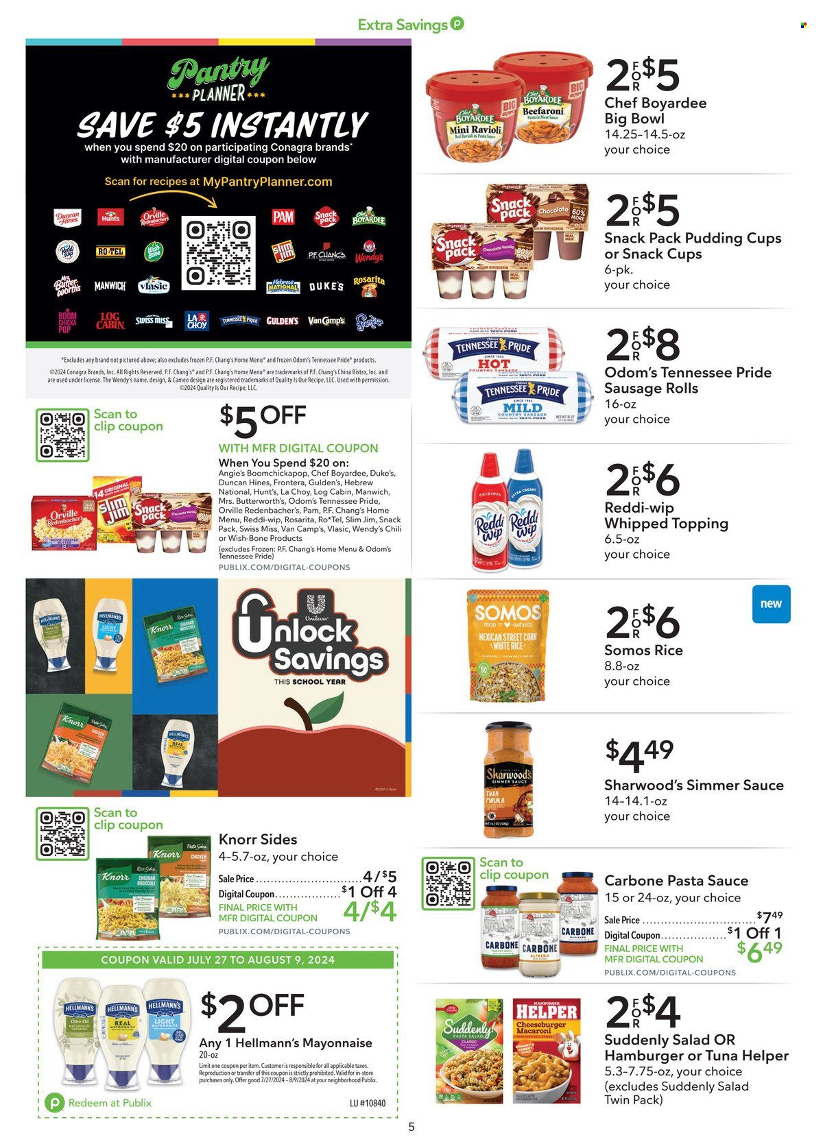 Publix ad - 07/27/2024 - 08/09/2024. Page 5
