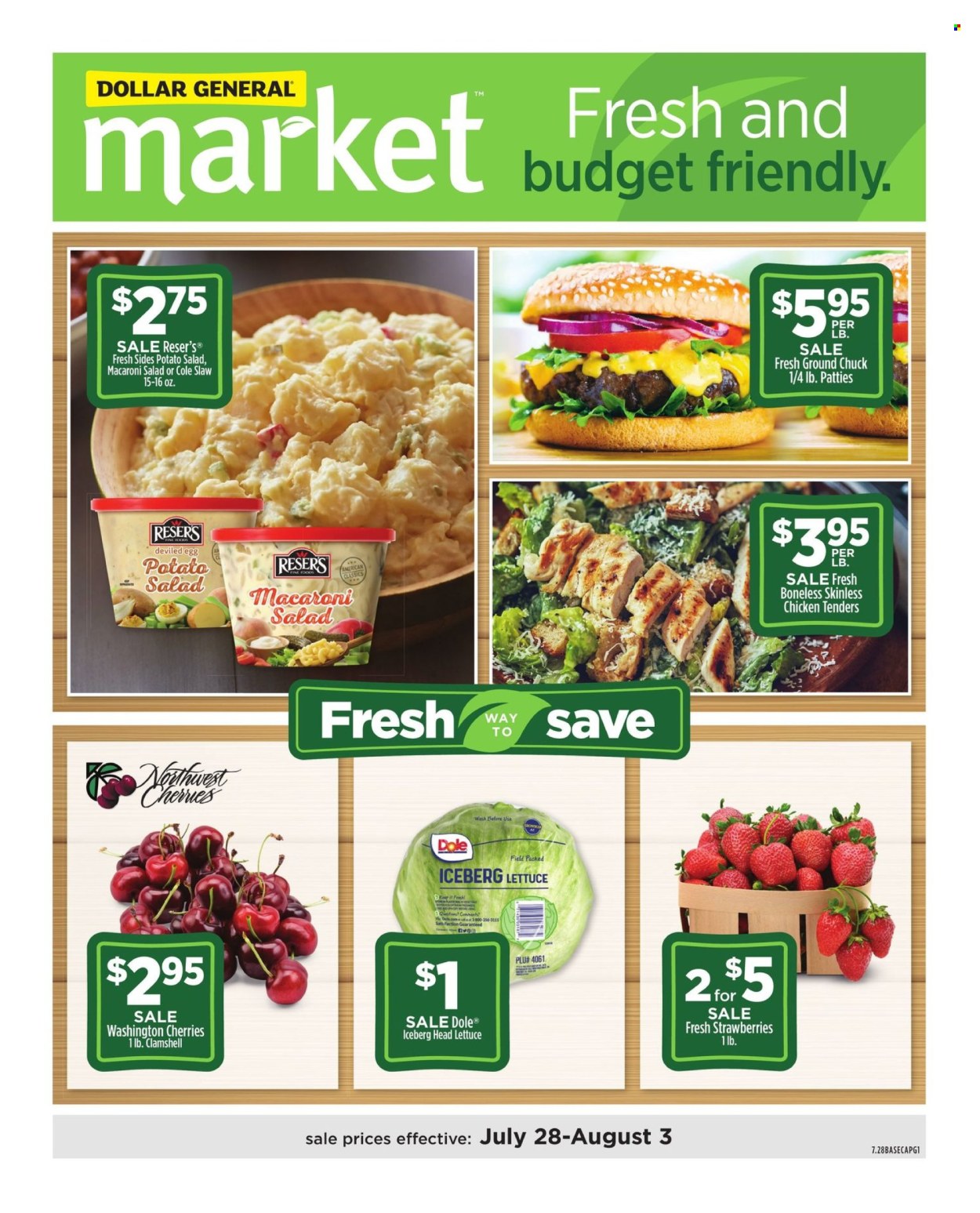 Dollar General ad - 07/28/2024 - 08/03/2024. Page 1
