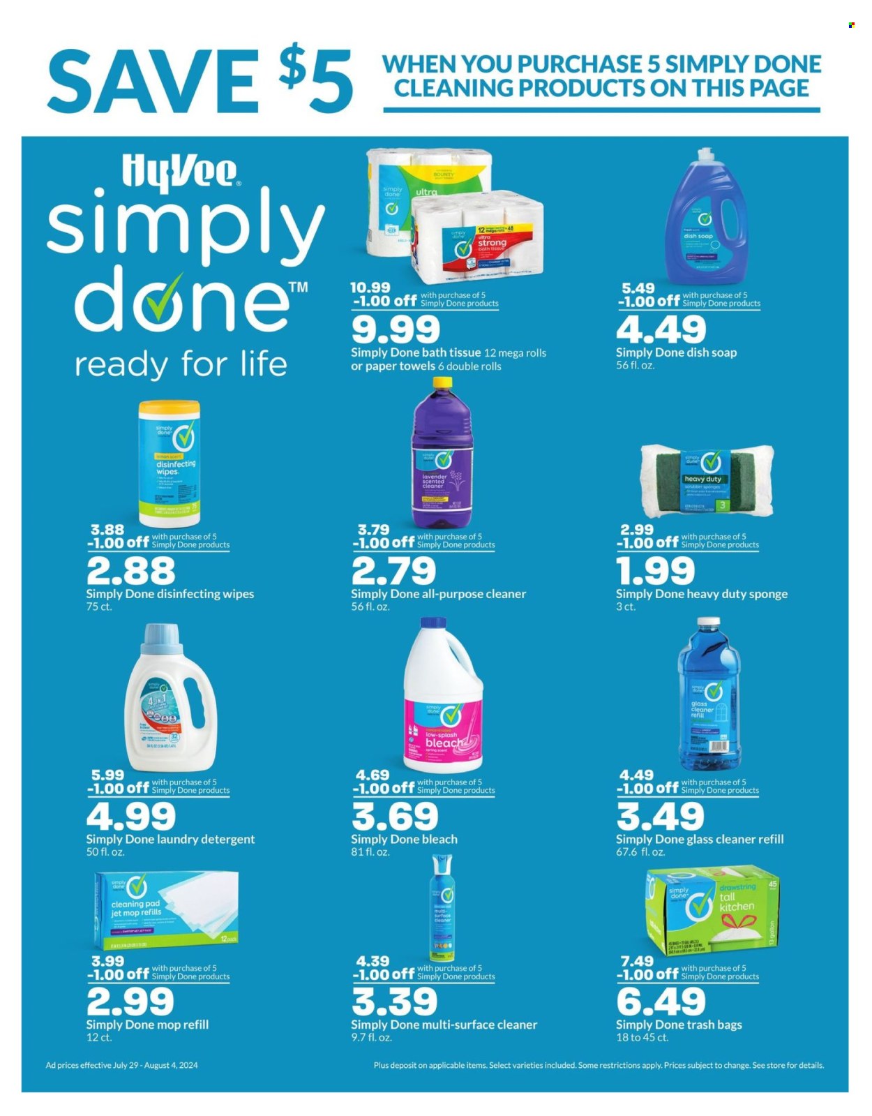 Hy-Vee ad - 07/29/2024 - 08/04/2024. Page 1
