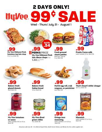 Hy-Vee Flyer - 07/31/2024 - 08/01/2024.