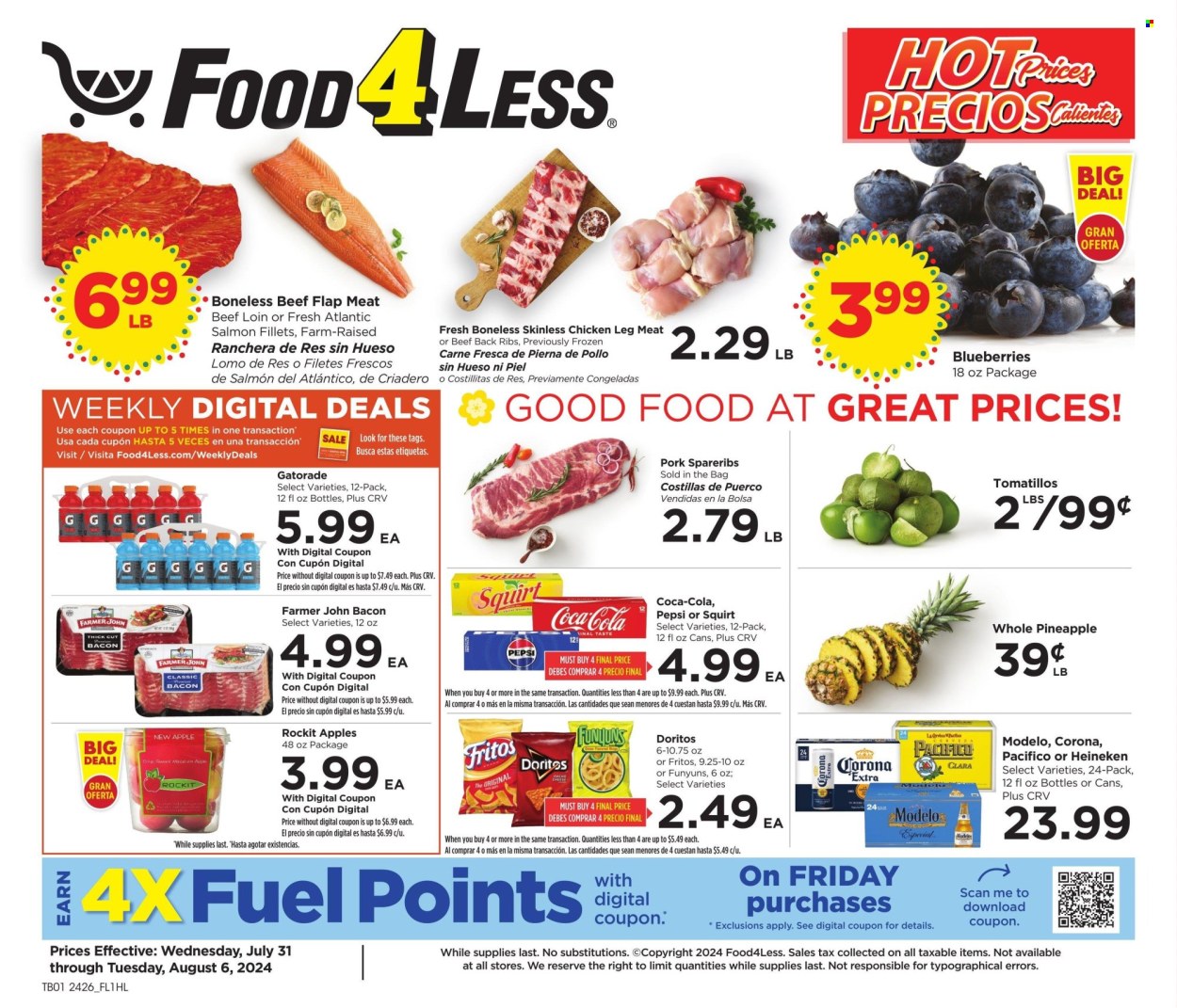 Food 4 Less ad - 07/31/2024 - 08/06/2024. Page 1