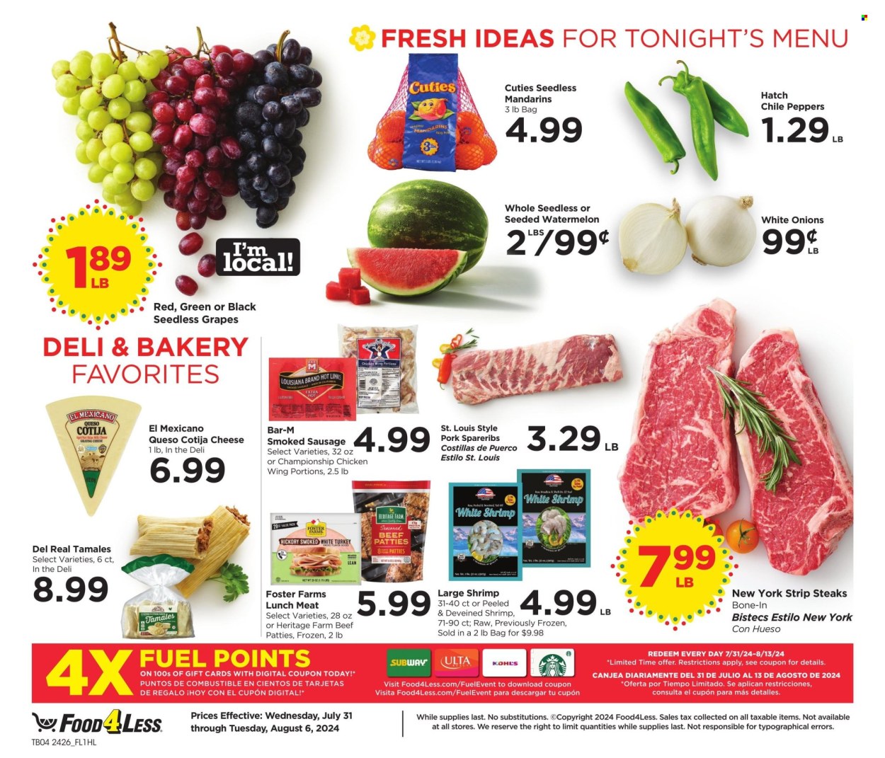 Food 4 Less ad - 07/31/2024 - 08/06/2024. Page 4