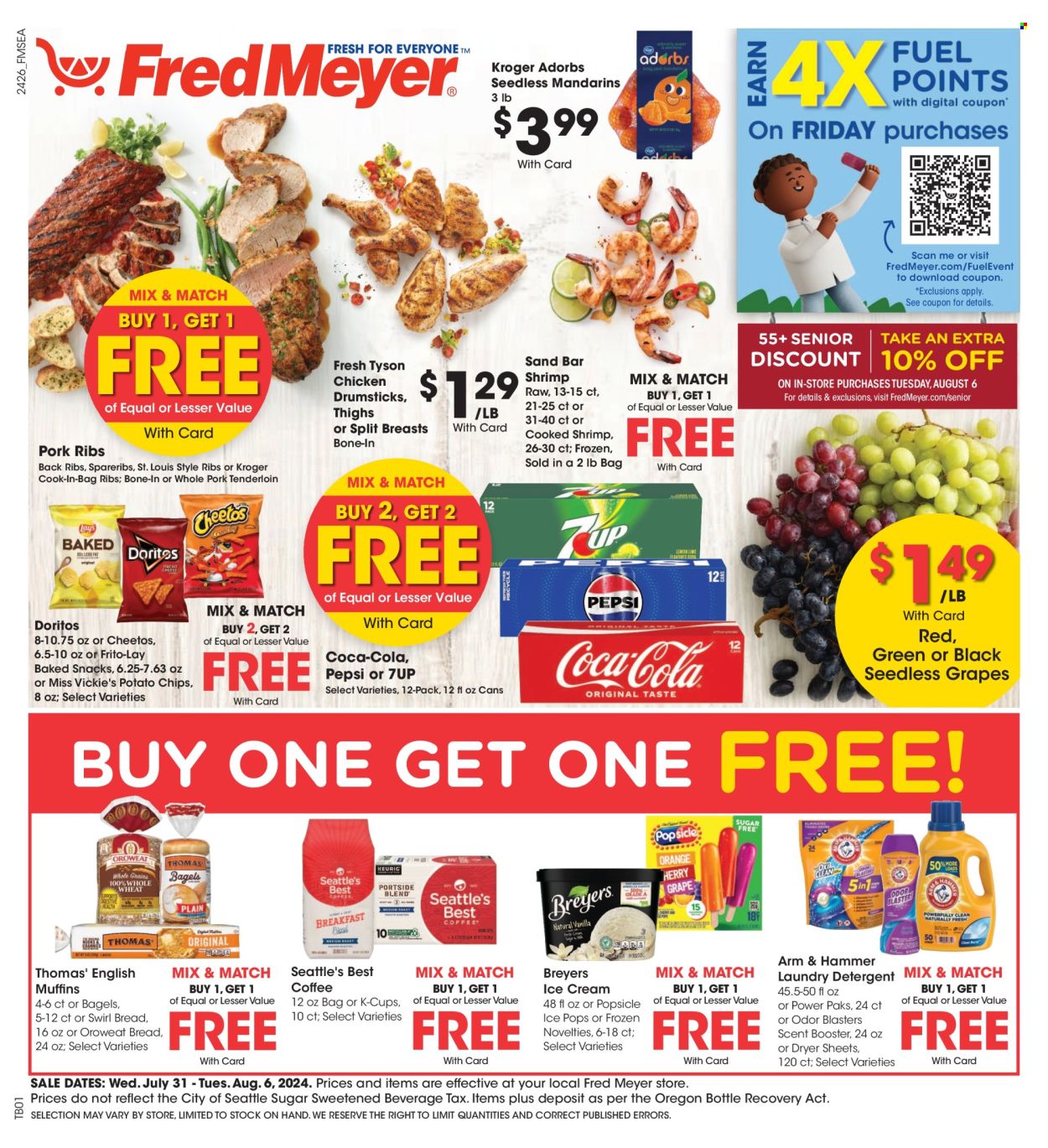 Fred Meyer ad - 07/31/2024 - 08/06/2024. Page 1