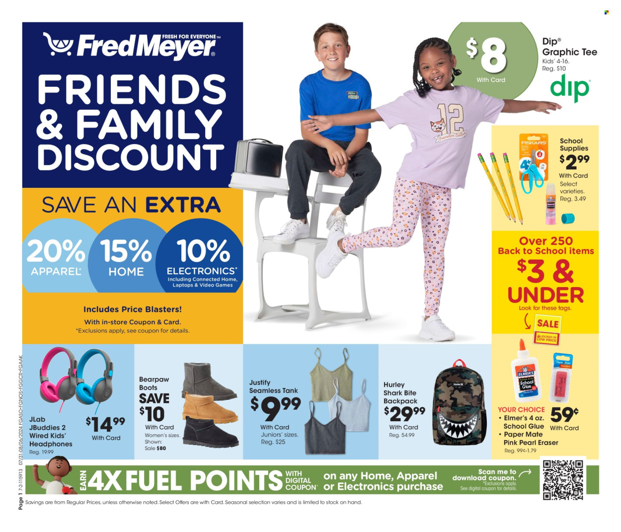 Fred Meyer ad - 07/31/2024 - 08/06/2024. Page 1