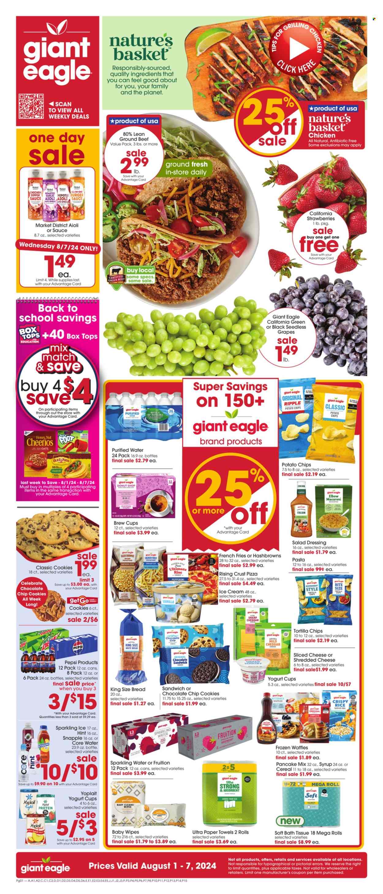 Giant Eagle ad - 08/01/2024 - 08/07/2024. Page 1