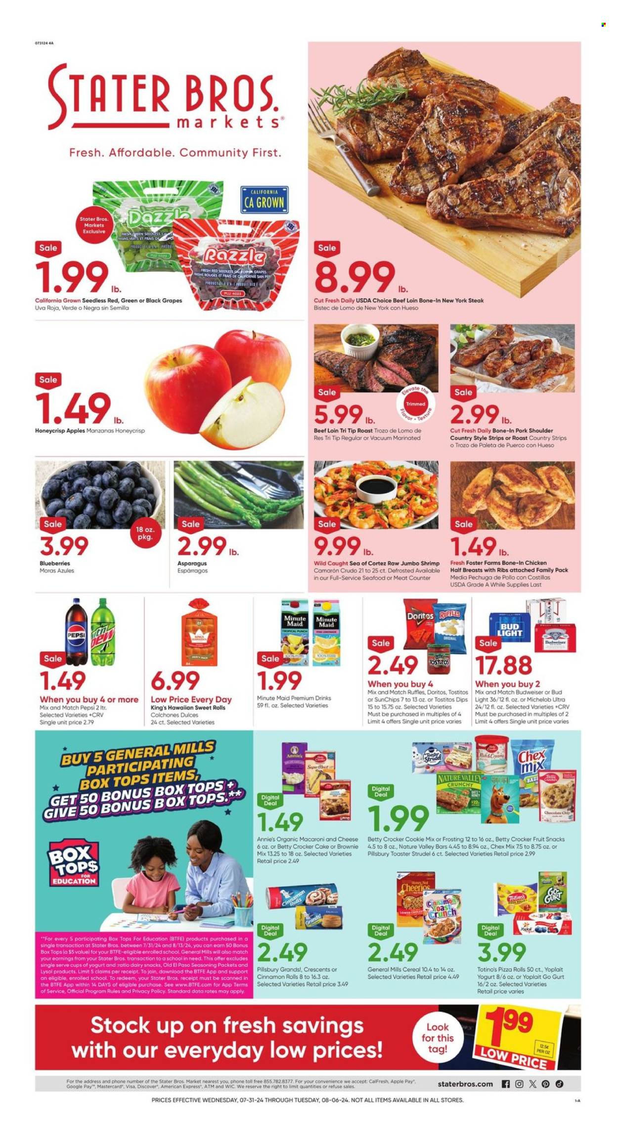 Stater Bros. ad - 07/31/2024 - 08/06/2024. Page 1