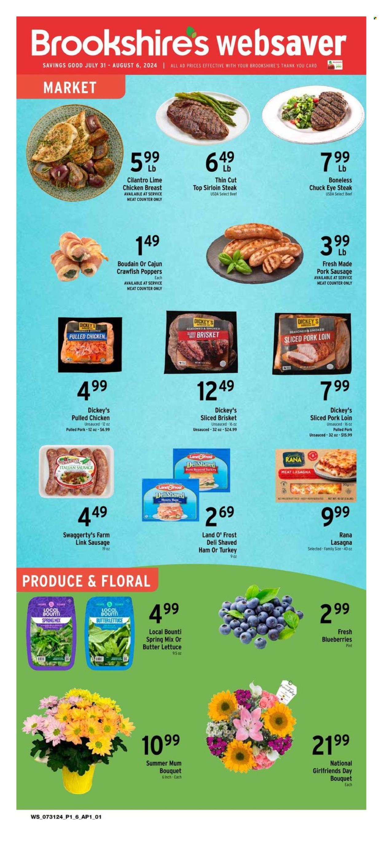 Brookshires ad - 07/31/2024 - 08/06/2024. Page 1