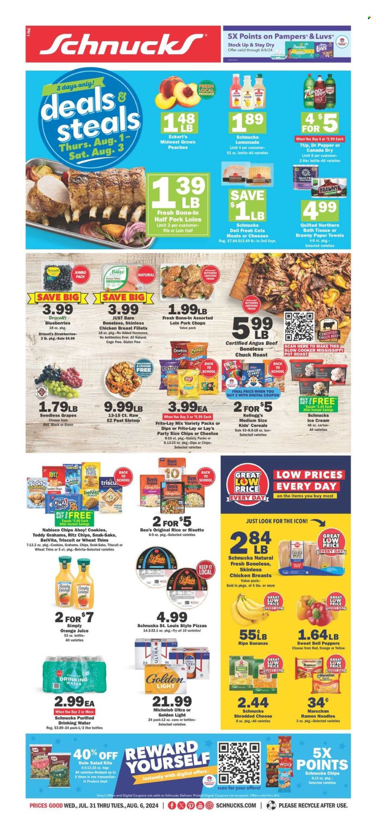 Schnucks ad - 07/31/2024 - 08/06/2024. Page 1