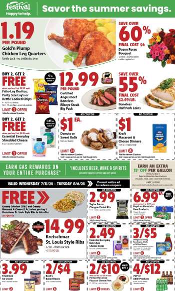 Festival Foods Flyer - 07/31/2024 - 08/06/2024.