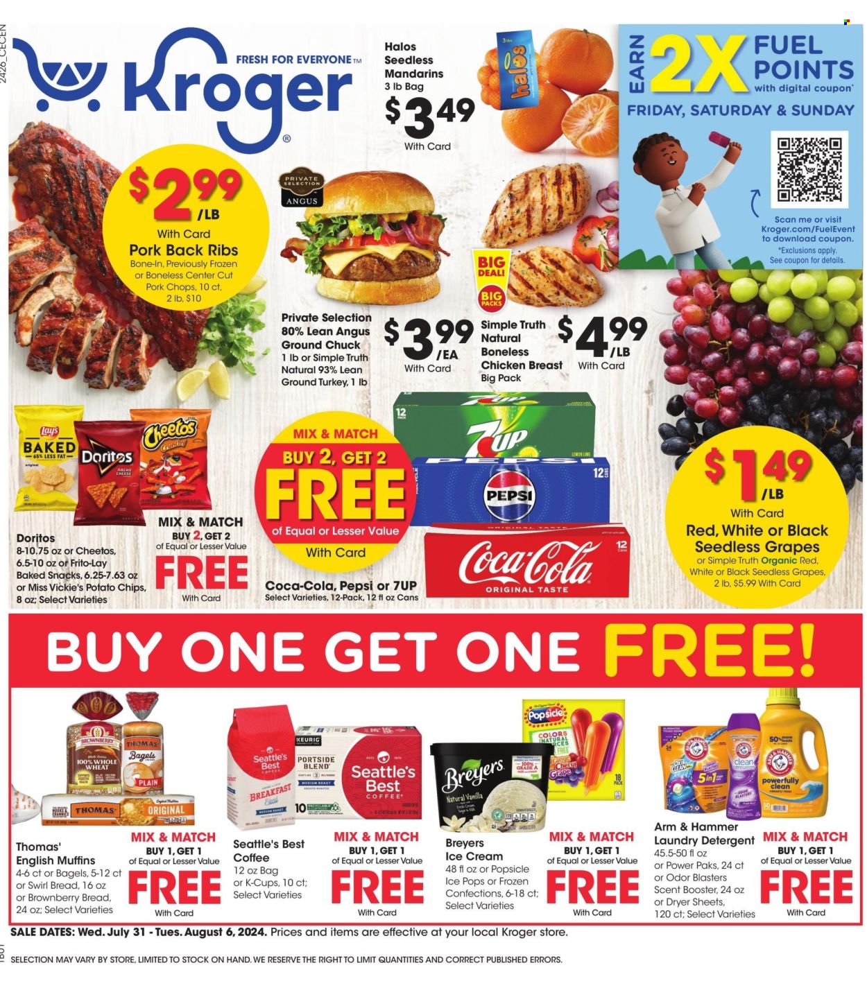 Kroger ad - 07/31/2024 - 08/06/2024. Page 1