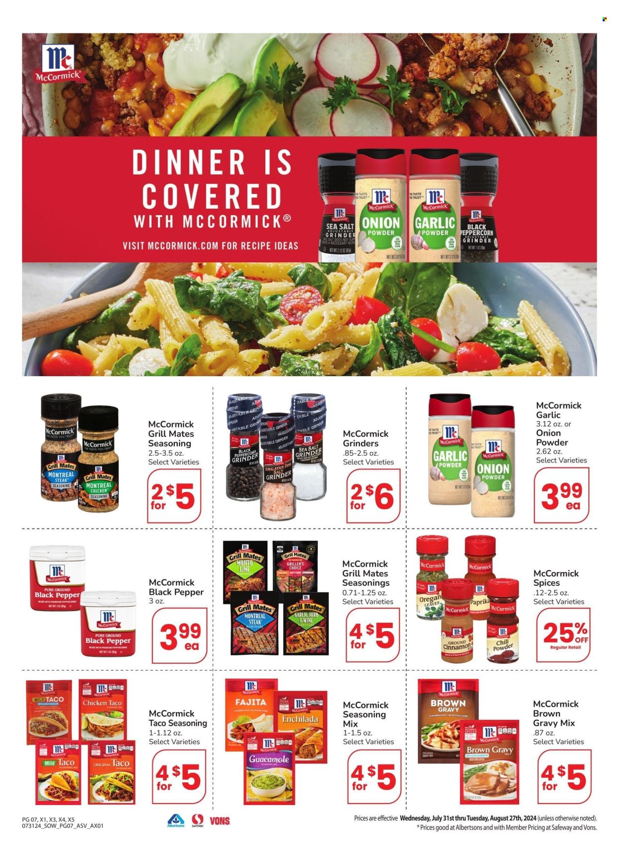 Safeway ad - 07/31/2024 - 08/27/2024. Page 7