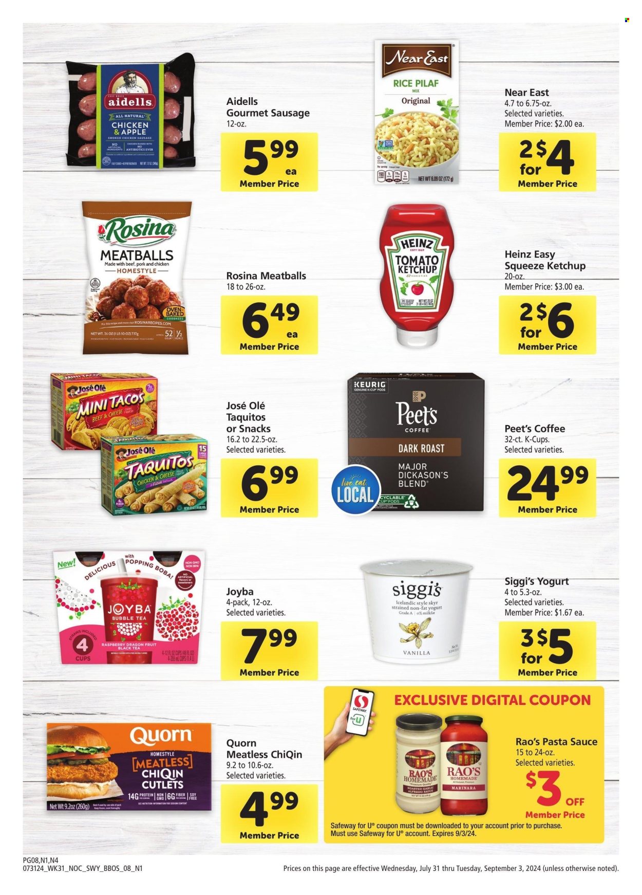 Safeway ad - 07/31/2024 - 09/03/2024. Page 8