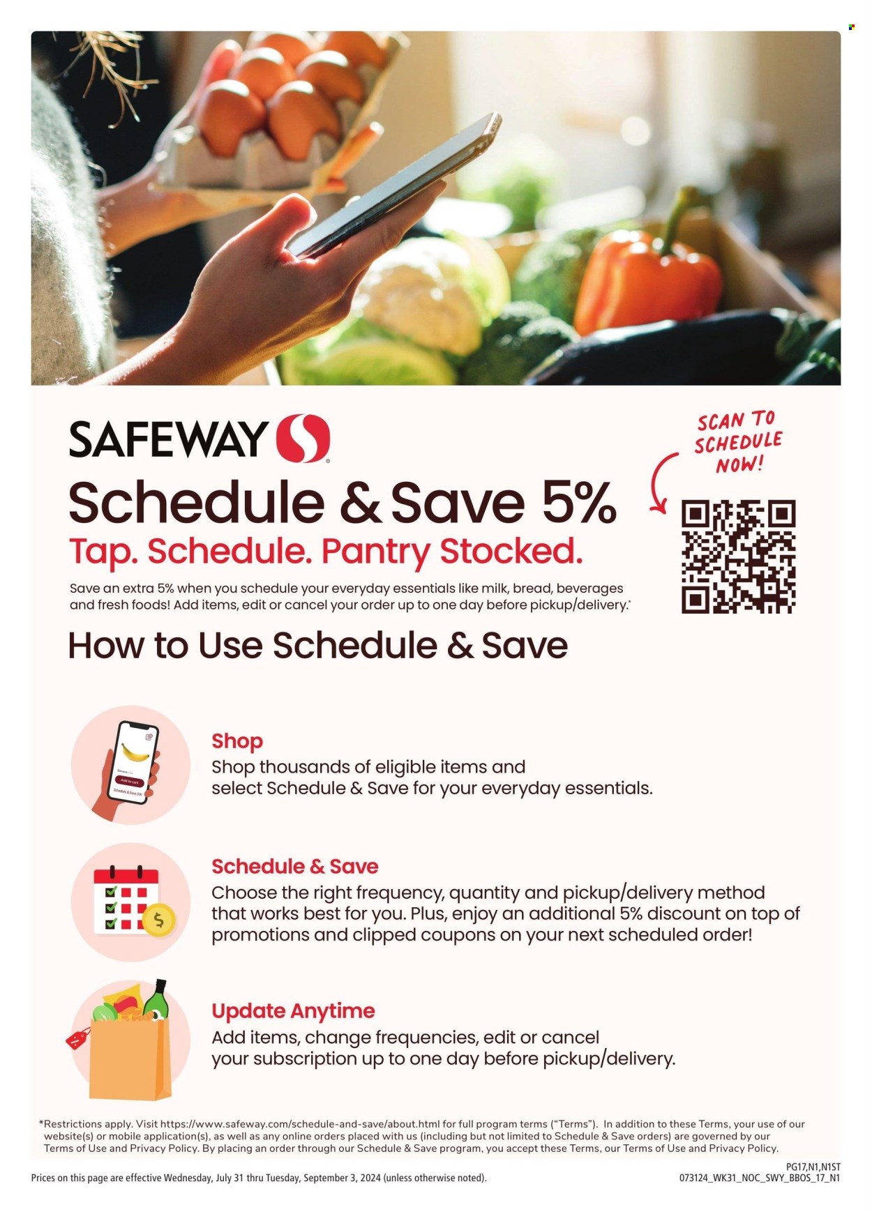 Safeway ad - 07/31/2024 - 09/03/2024. Page 17
