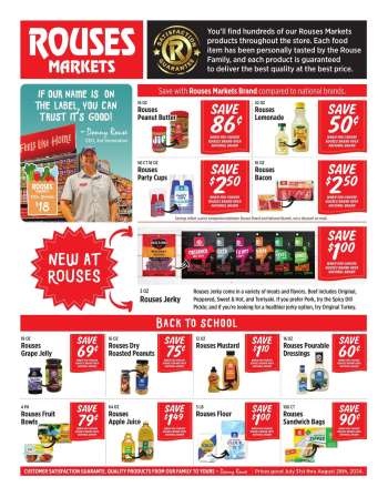 Rouses Markets Flyer - 07/31/2024 - 08/28/2024.