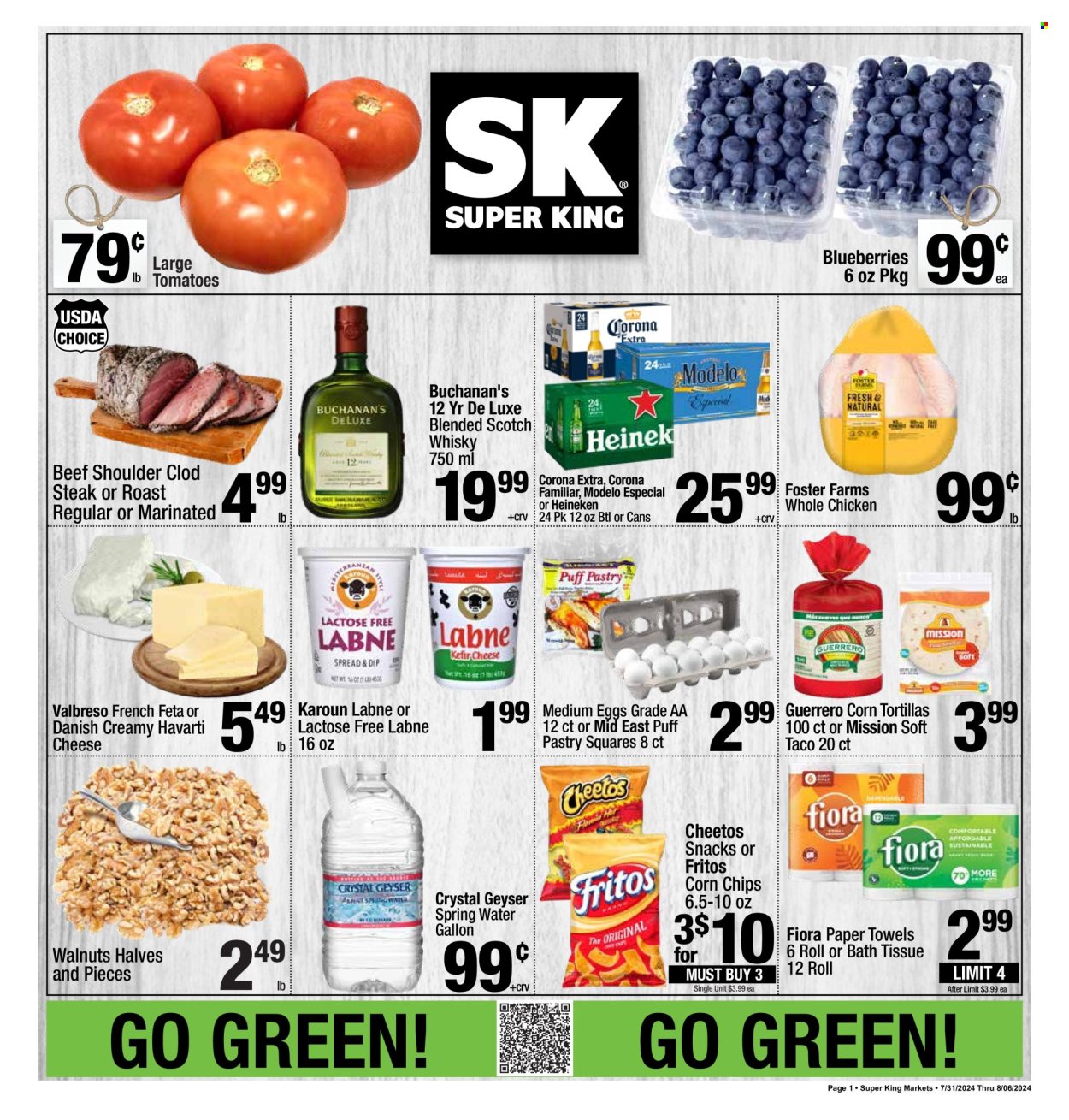 Super King Markets ad - 07/31/2024 - 08/06/2024. Page 1