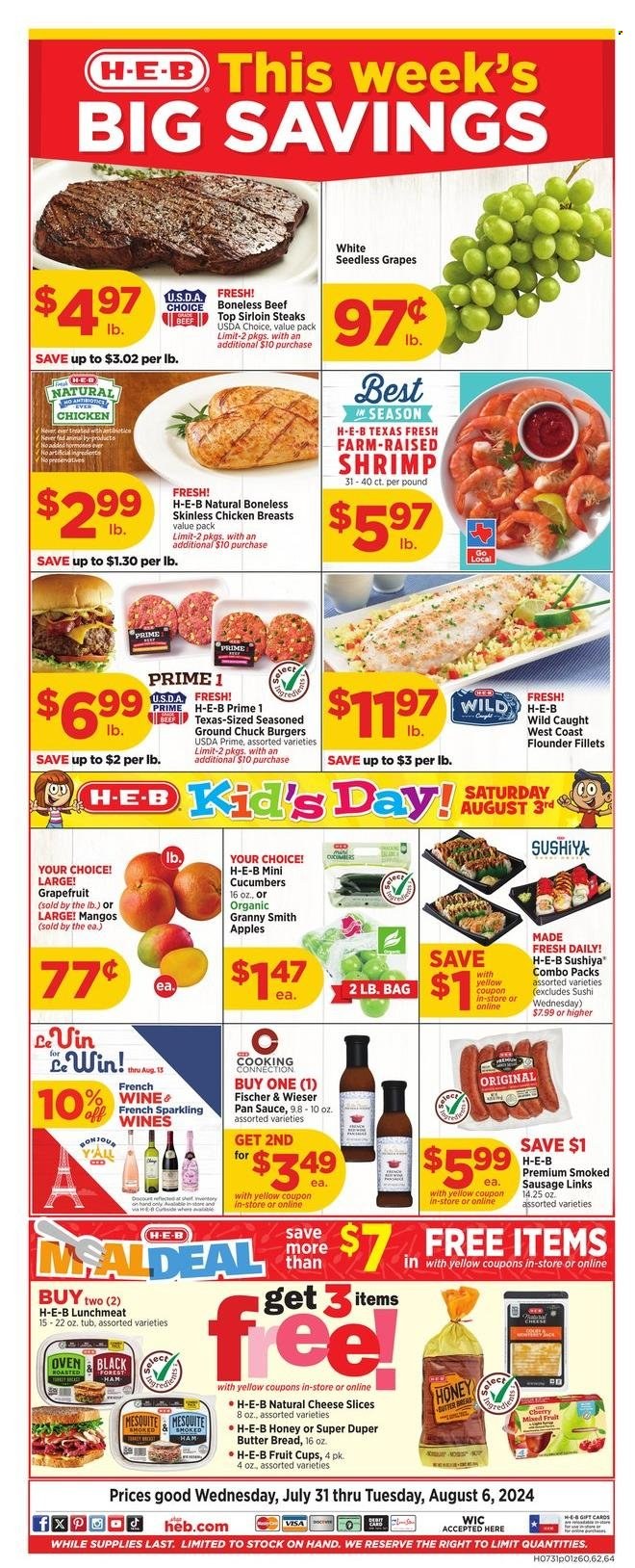 H-E-B ad - 07/31/2024 - 08/06/2024. Page 1