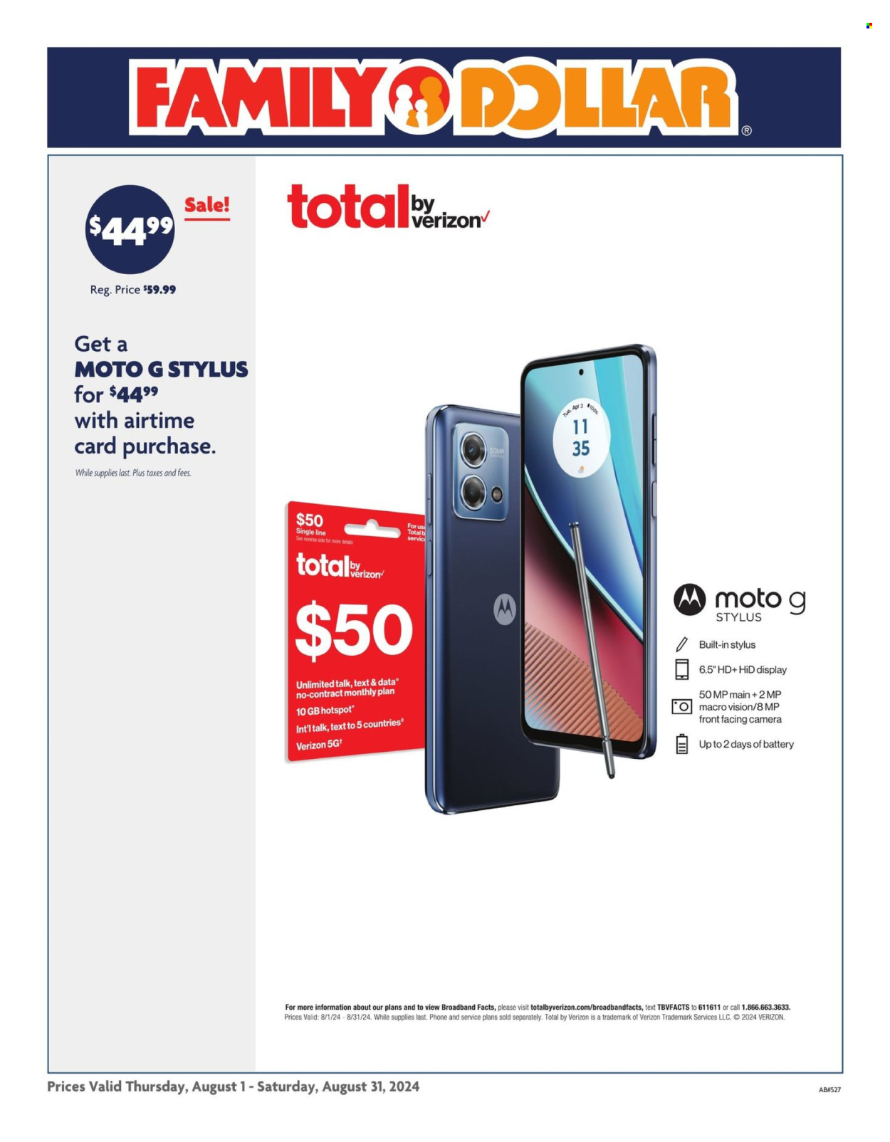 Family Dollar ad - 08/01/2024 - 08/31/2024. Page 2