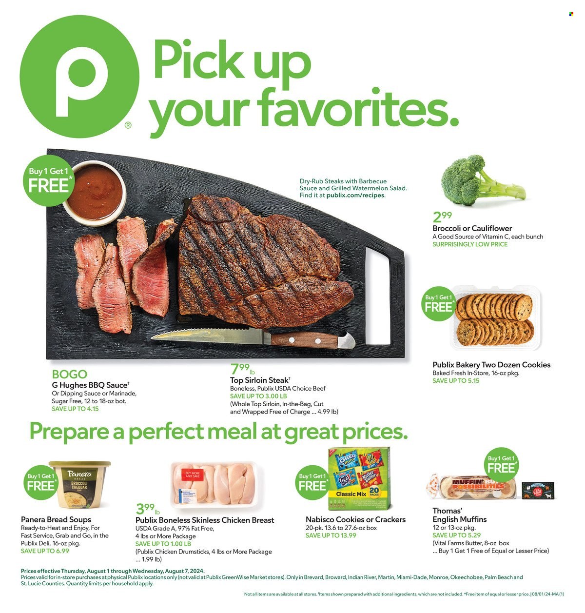 Publix ad - 08/01/2024 - 08/07/2024. Page 1