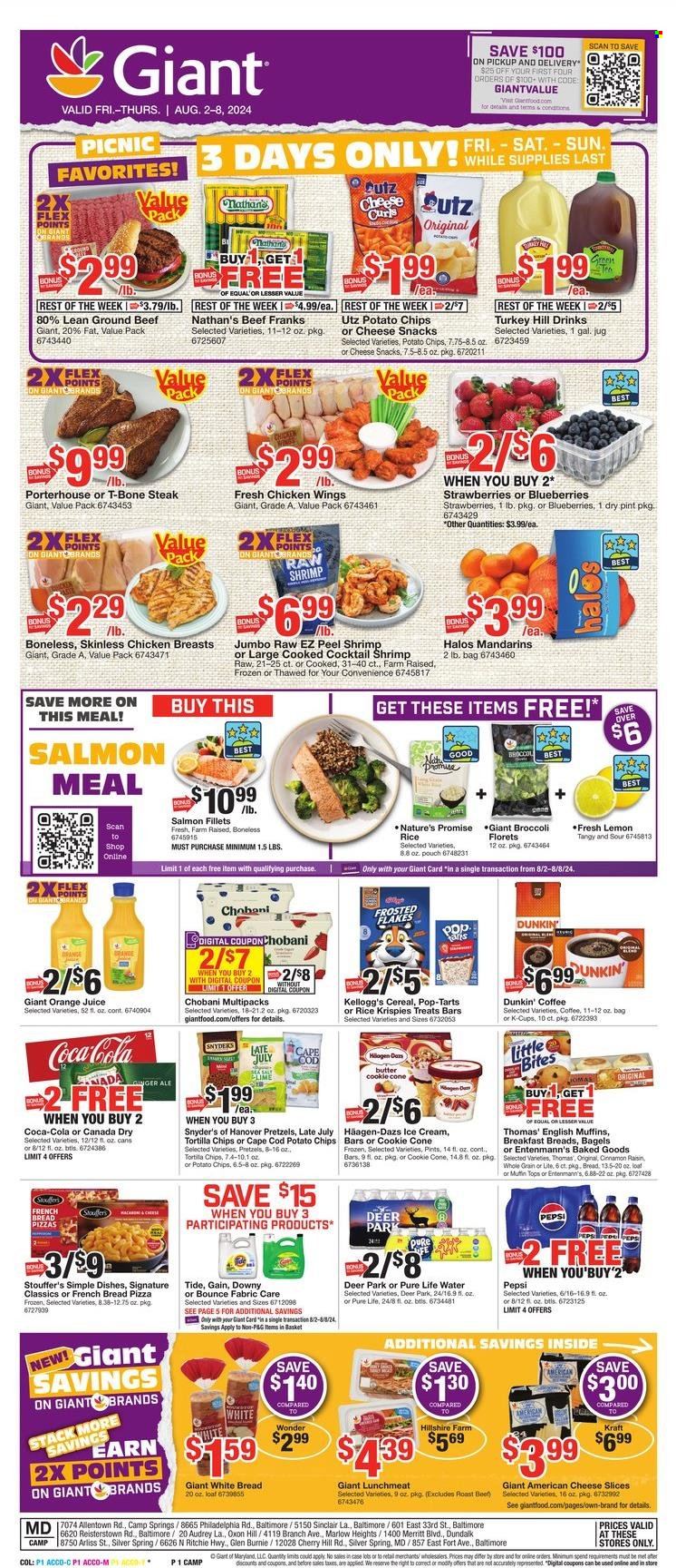 Giant Food ad - 08/02/2024 - 08/08/2024. Page 1