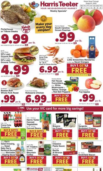 Harris Teeter Flyer - 07/31/2024 - 08/06/2024.