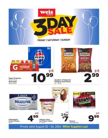 Weis Flyer - 08/02/2024 - 08/04/2024.