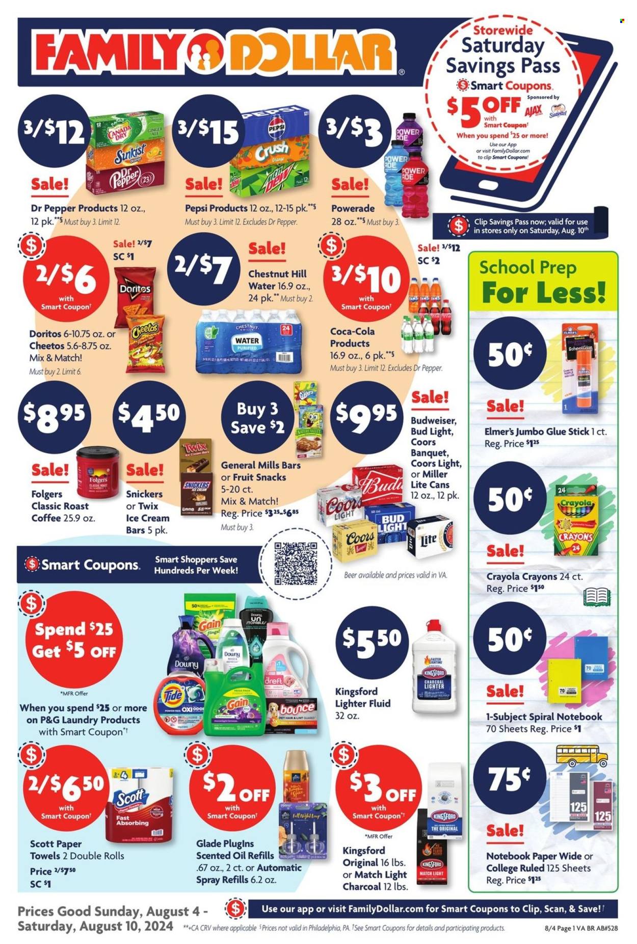 Family Dollar ad - 08/04/2024 - 08/10/2024. Page 1